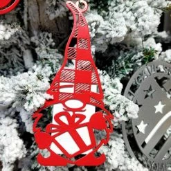 Speed Fabrication Assorted Gnomes Metal Christmas/Holiday Ornaments