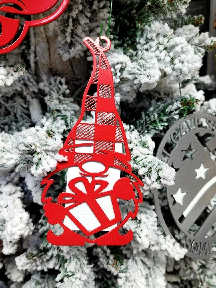 Speed Fabrication Assorted Gnomes Metal Christmas/Holiday Ornaments