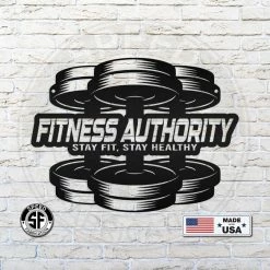 Speed Fabrication Fitness/Gym Metal Signs Personalized Gym Name Dumbbell Metal Sign