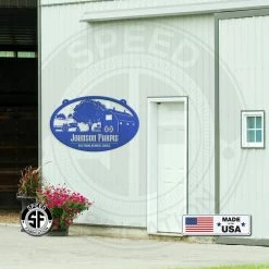 Speed Fabrication Personalized Tractor And Wagon Farm Scene With Established Date Metal Sign