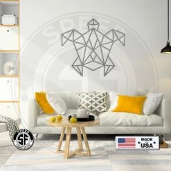 Speed Fabrication Geometric Art Turtle Minimalist Wall Decor