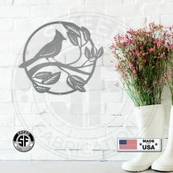 Speed Fabrication Decorative Cardinal Bird Garden Metal Sign Animal Metal Signs