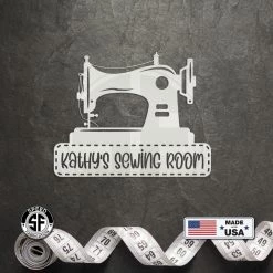 Speed Fabrication Personalized Sewing Room Antique Sewing Machine Metal Sign