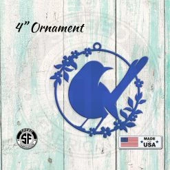 Speed Fabrication Round Flower Garden Bird Metal Sign Animal Metal Signs