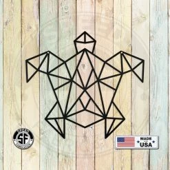 Speed Fabrication Geometric Art Turtle Minimalist Wall Decor