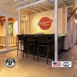 Speed Fabrication Outdoor Patio/Lawn Metal Signs Custom Family Patio Sign