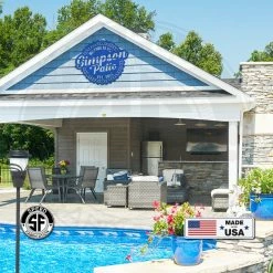 Speed Fabrication Outdoor Patio/Lawn Metal Signs Custom Family Patio Sign