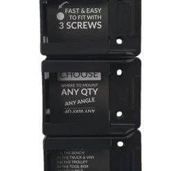 Speed Fabrication Tool Organization Stealth Mounts Porter Cable, Black & Decker, Stanley Fat Max 20V Battery Mounts