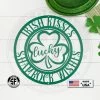 Speed Fabrication Irish Kisses Shamrock Wishes St. Patrick's Day Metal Sign - St. Patty's Day St. Patrick's Day Metal Signs
