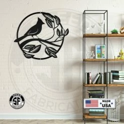 Speed Fabrication Decorative Cardinal Bird Garden Metal Sign Animal Metal Signs