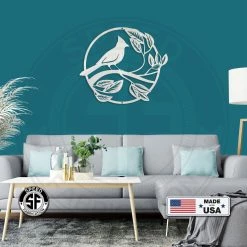 Speed Fabrication Decorative Cardinal Bird Garden Metal Sign Animal Metal Signs