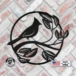 Speed Fabrication Decorative Cardinal Bird Garden Metal Sign Animal Metal Signs