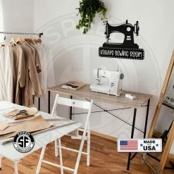 Speed Fabrication Personalized Sewing Room Antique Sewing Machine Metal Sign
