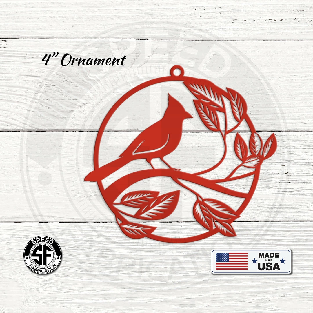 Speed Fabrication Decorative Cardinal Bird Garden Metal Sign Animal Metal Signs