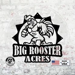 Speed Fabrication Personalized Chicken-Rooster Farm Metal Sign- Chicken Coop Sign Farm Metal Signs