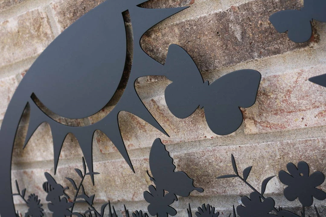 Speed Fabrication Outdoor Patio/Lawn Metal Signs Custom Flower Garden Metal Yard Stake Sign - Mother's Day Gift