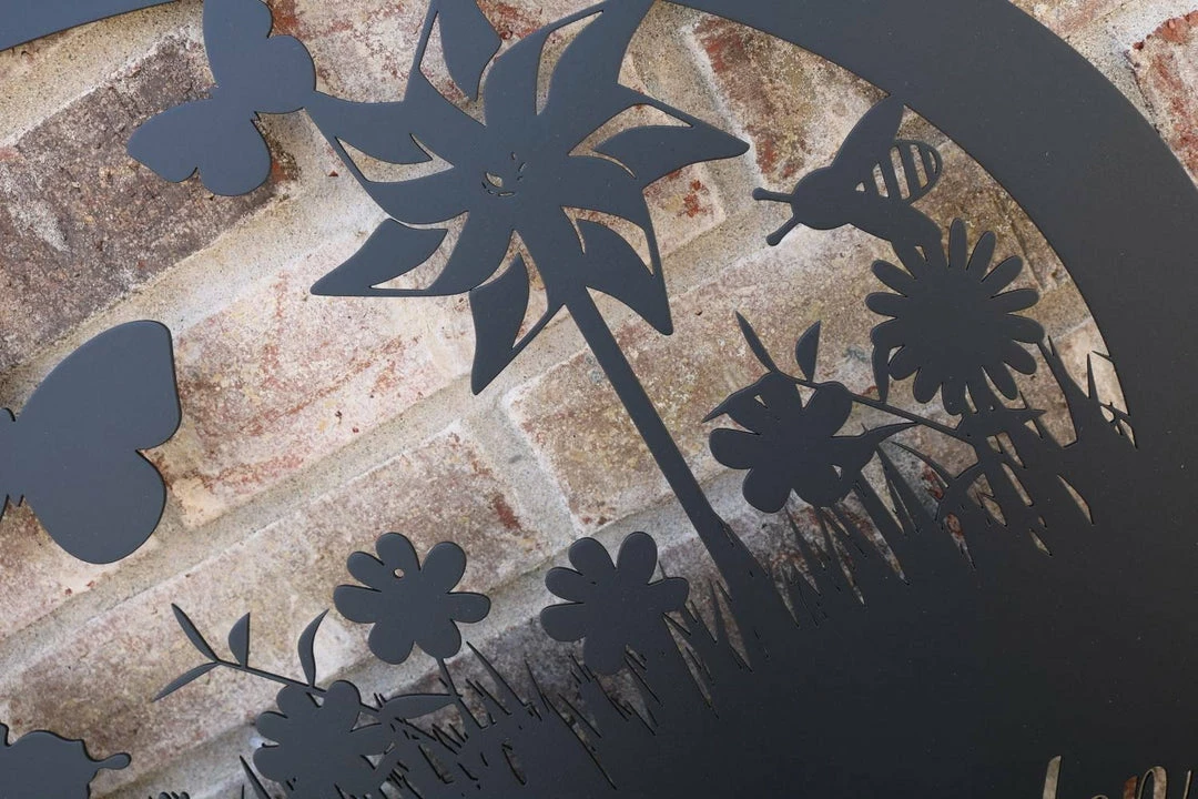 Speed Fabrication Outdoor Patio/Lawn Metal Signs Custom Flower Garden Metal Yard Stake Sign - Mother's Day Gift