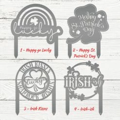 Speed Fabrication Outdoor/Lawn/Garden Metal Signs Assorted St. Patrick's Day Decor Metal Yard Stakes- St. Patty's Day