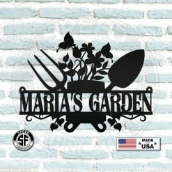 Speed Fabrication Custom Garden Sign - Outdoor Garden Sign - Custom Garden Stake Metal Garden Signs And Stakes