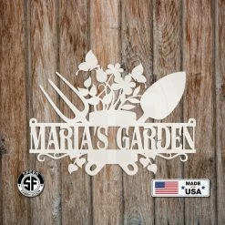Speed Fabrication Custom Garden Sign - Outdoor Garden Sign - Custom Garden Stake Metal Garden Signs And Stakes