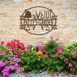 Speed Fabrication Personalized Garden Sign, Hanging Garden Sign