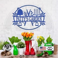 Speed Fabrication Personalized Garden Sign, Hanging Garden Sign