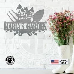 Speed Fabrication Custom Garden Sign - Outdoor Garden Sign - Custom Garden Stake Metal Garden Signs And Stakes