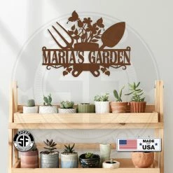 Speed Fabrication Custom Garden Sign - Outdoor Garden Sign - Custom Garden Stake Metal Garden Signs And Stakes