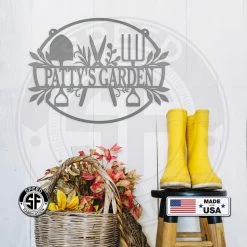 Speed Fabrication Personalized Garden Sign, Hanging Garden Sign