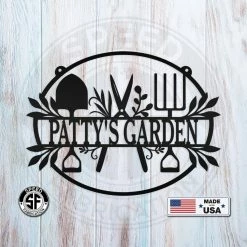 Speed Fabrication Personalized Garden Sign, Hanging Garden Sign