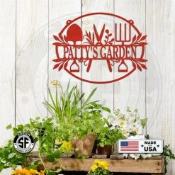 Speed Fabrication Personalized Garden Sign, Hanging Garden Sign