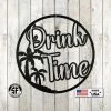 Speed Fabrication Palm Tree Drink Time Metal Sign Bar And Pub Custom Metal Signs