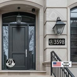 Speed Fabrication Address/House Number Metal Signs Modern Custom Metal Address Sign