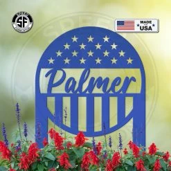 Speed Fabrication Custom Flag Metal Yard Stake - Patriotic Yard Stake