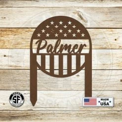 Speed Fabrication Custom Flag Metal Yard Stake - Patriotic Yard Stake