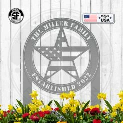 Speed Fabrication Custom Patriotic Name Yard Stake- Family Name Yard Stake