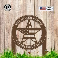 Speed Fabrication Custom Patriotic Name Yard Stake- Family Name Yard Stake