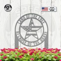 Speed Fabrication Patriotic Metal Signs Patriotic Metal Yard Stake - American Sign - Star Yard Sign