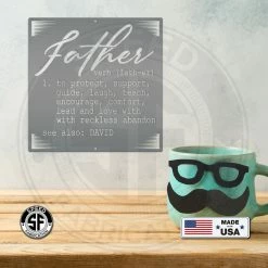 Speed Fabrication Definition Of Father Personalized Sign