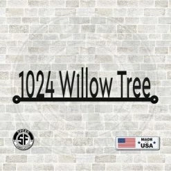 Speed Fabrication Address/House Number Metal Signs Custom Home Address Metal Sign