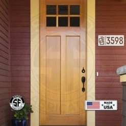 Speed Fabrication Address/House Number Metal Signs Modern Custom Metal Address Sign