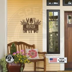 Speed Fabrication Custom Gardening House Numbers - Address Address/House Number Metal Signs