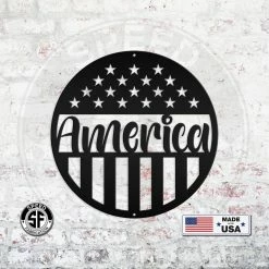 Speed Fabrication America Metal Sign