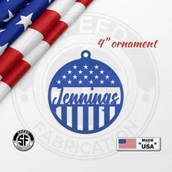 Speed Fabrication Patriotic Metal Signs Custom Patriotic Americana Circle Name Sign