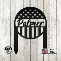 Speed Fabrication Custom Flag Metal Yard Stake - Patriotic Yard Stake
