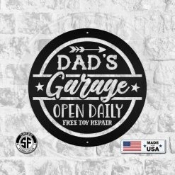 Speed Fabrication Garage Sign For Dad Garage Metal Signs