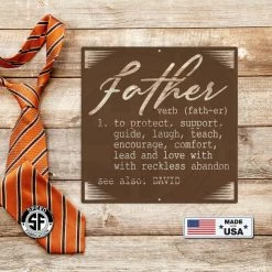 Speed Fabrication Definition Of Father Personalized Sign