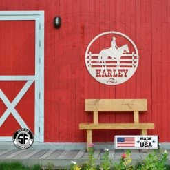 Speed Fabrication Custom Horse Name Metal Sign-Horse Stable Sign