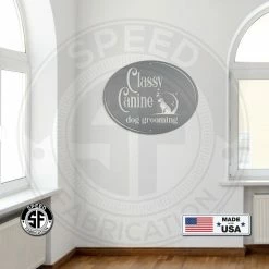 Speed Fabrication Custom Dog Grooming Business Sign-Animal Care Sign-Grooming Sign-Make It Your Own Wording Business Indoor & Outdoor Metal Signs