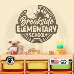 Speed Fabrication Business/Hobby Signs Custom School Name Metal Sign - Daycare Sign - Preschool Classroom Sign - Home Daycare Sign